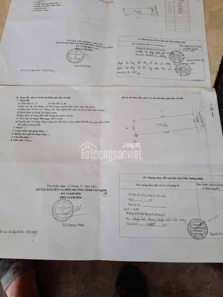 cần tiền thanh lý gấp đất tại Tân ChâuTây Ninh giá chỉ 3.5 tỷ