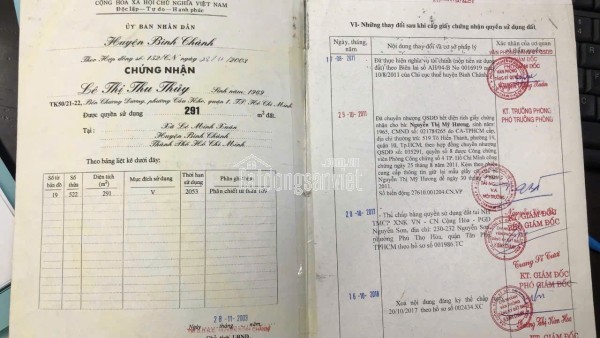 Bán Đất Mặt Tiền 290m2, Giá 6.8 Tỷ , Số 289 Thích Thiện Hoà, Xã Bình Lợi, TPHCM