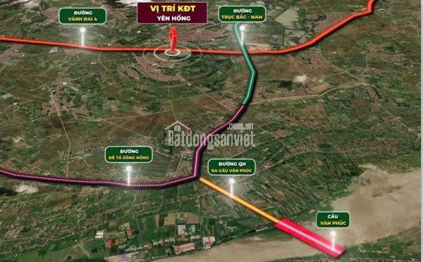 Chính Thức mở bán dự án Khu Đô Thị Yên Hồng - Yên Lạc - Vĩnh Phúc. Giá bán làm khách hàng bất ngờ.