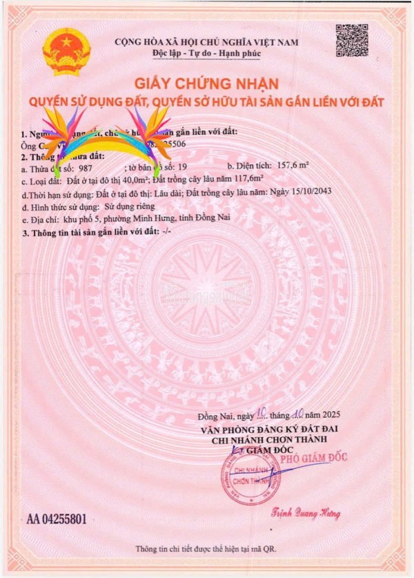 🚨 CHỦ NGỘP – BÁN GẤP LÔ ĐẸP 🚨 Đất Minh Hưng 3 – vị trí tốt