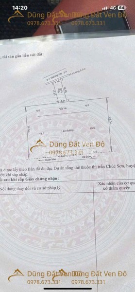 LÔ ĐẤT 1267M TẠI SƠN ĐỒNG, TIÊN PHƯƠNG, CHƯƠNG MỸ