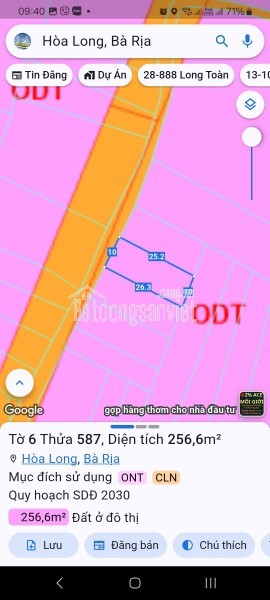 BÁN ĐẤT ĐƯỜNG SỐ 79 – HÒA LONG, TP.HCM