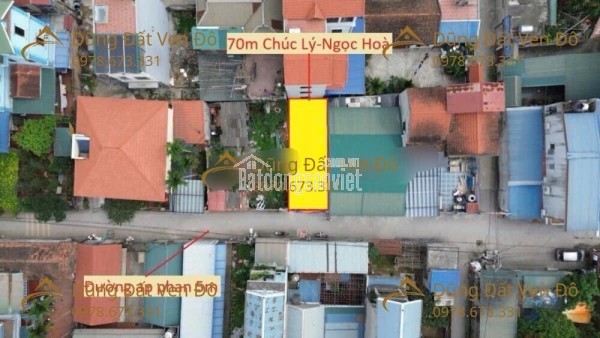 BÁN LÔ ĐẤT ĐẸP 70M – CHÚC LÝ, NGỌC HÒA, CHƯƠNG MỸ