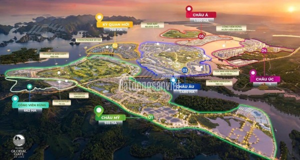 Bán biệt thự song lập Vinhomes Global Gate Hạ Long, view quan kỳ quan thế giới. DT 162m², mặt tiền