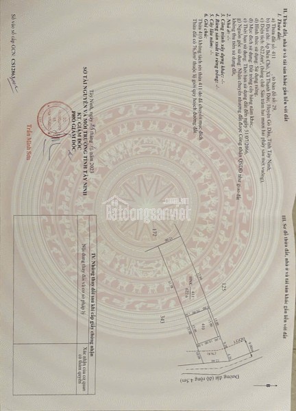 Cần bán đất Gò Dầu, Tây Ninh giá 2.5 tỷ