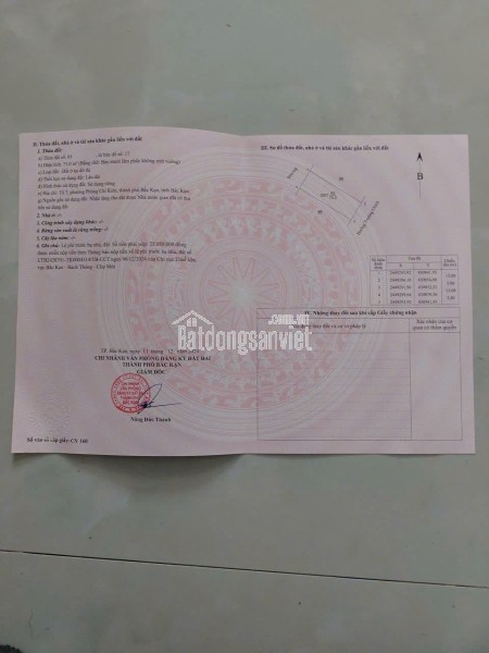 CẦN BÁN LÔ ĐẤT VỊ TRÍ ĐẸP – GIÁ TỐT - PHƯỜNG CHÍ KIÊN - TP BẮC KẠN