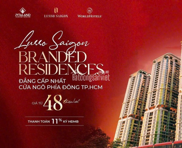 XUỐNG TIỀN NGAY  – NHẬN NHÀ CĂN HỘ CAO CẤP LUSSO SAIGON