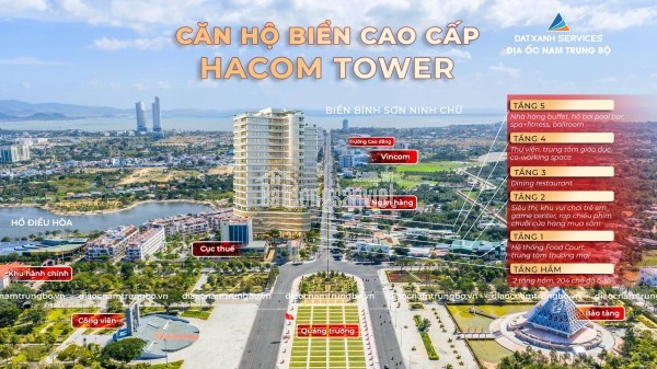 Căn hộ cao cấp Hacom Tower tầm nhìn biển và hồ điều hòa trung