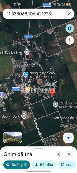 🔥 Lô góc 2 mặt tiền Định An (Dầu Tiếng) – 360m², 100m² thổ cư, giá chỉ 8xx!