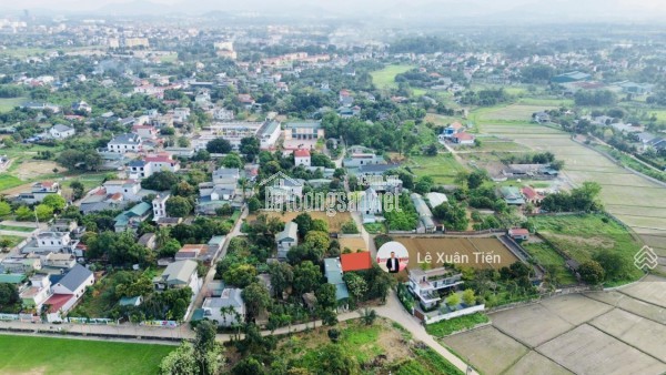 Lô đất 120.1m2 full thổ tại Đồng Trạng, Hòa Lạc mặt tiền 9,25m. Đường thông ôtô tránh. Chỉ 33tr/m2