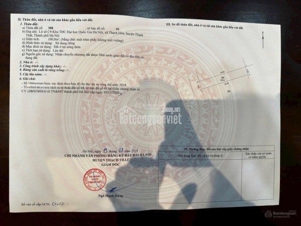 SIÊU PHẨM TÁI ĐỊNH CƯ ĐHQG HÒA LẠC – \