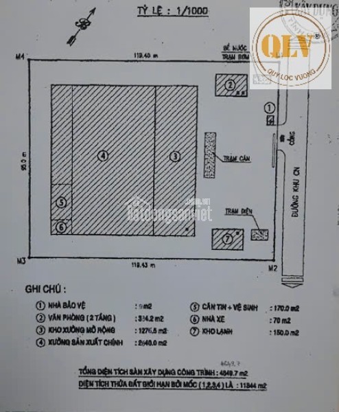 Bán nhà xưởng – KCN AMATA, LONG BÌNH, BIÊN HÒA – 11.343m²
