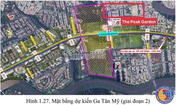 Chính thức nhận giữ chỗ có hoàn lại The Peak Garden với giá từ 75 triệu/m2 gần ga Metro Tân Mỹ,