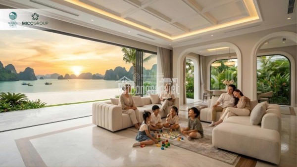 Biệt thự 162m², mặt tiền 9m, xây 4 tầng, tổng sàn 373m² view đẹp Vinhomes Hạ Long