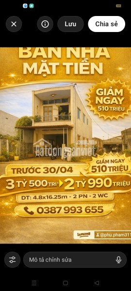 🔥🔥 GIẢM SẬP SÀN 510 TRIỆU _ CHỈ CÒN 2 TỶ 99OTRIEU _ BÁN TRƯỚC 30/04🔥🔥
