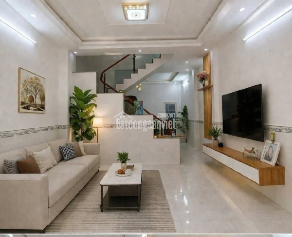 HXH 8M KHU DÂN TRÍ -4 TẦNG BTCT- HOÀN CÔNG ĐỦ- 100M RA QL1A -SANG GÒ VẤP 5 PHÚT- CHỦ MỚI SƠN SỬA