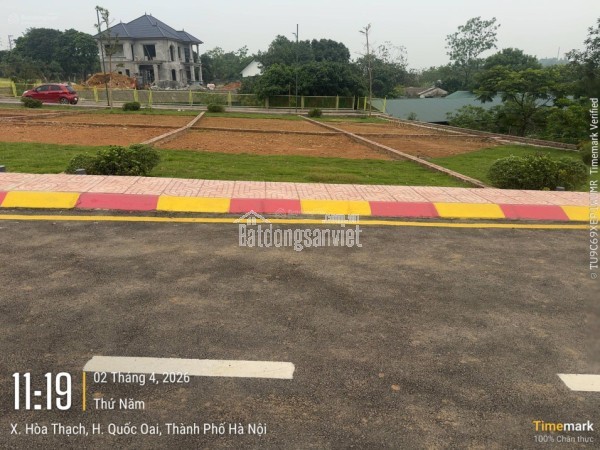 Giá chỉ 3.8 tỷ, đất đô thị Hòa Lạc, gần QL21 và đường Hồ Chí Minh, diện tích 100m², mặt tiền 6m