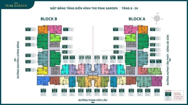 ****Nhận giữ chỗ 200 căn The Peak Garden Quận 7 sát cạnh nhà ga Tân Mỹ, Quận 7 với giá từ 75