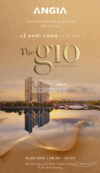 Mở bán căn hộ cao cấp The Gió Riverside Dĩ An Bình Dương. Nhận báo giá & chính sách mới nhất