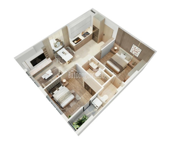 2PN 2VS TẦNG 22 – VIEW ĐẸP KHÔNG CHẮN  GIÁ 2,25 TỶ (ĐÃ VAT)