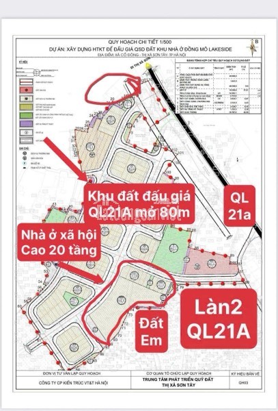 Đất nền Hòa Lạc, cách QL21 rộng 80m vài bước chân. Giá chỉ hơn 40tr/m