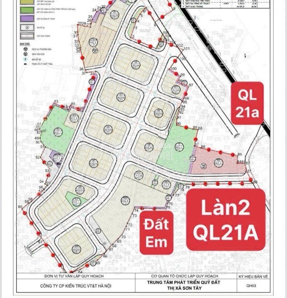 Giá chỉ 2.4 tỷ, đất đô thị Hòa Lạc, gần QL21 và đường Hồ Chí Minh, diện tích 100m², mặt tiền 7m.LH