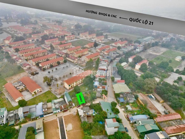 DUY NHẤT 1 LÔ MẶT ĐƯỜNG  QUỐC LỘ 21 DIỆN TÍCH 100M  TRUNG TÂM HOÀ LẠC
