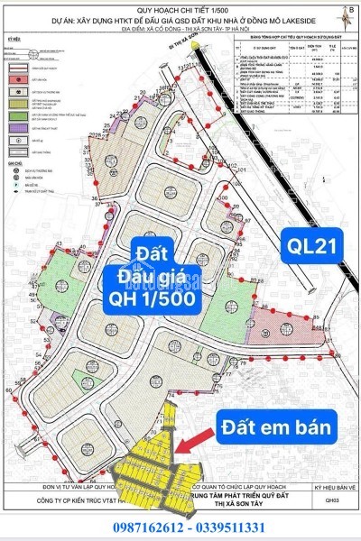 LÔ ĐẤT TRỤC CHÍNH SÁT ĐẤT ĐẤU GIÁ HOÀ LẠC LÀN 2  QL21 GIÁ 3.3 TỶ