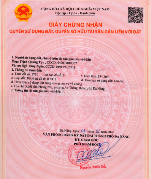 CẦN BÁN LÔ ĐẤT 194M2 – NGANG 10M – VỊ TRÍ ĐẸP TẠI PHƯỜNG AN THẮNG, ĐÀ NẴNG