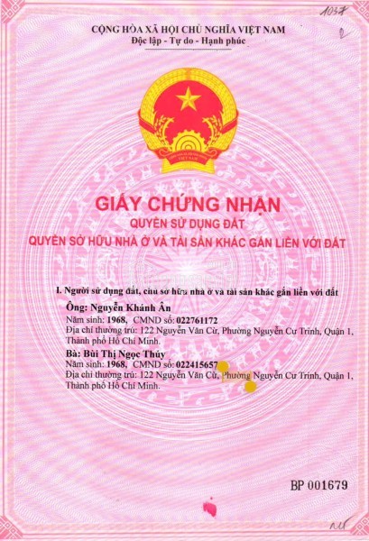 Bán nhà MT 122 Nguyễn Văn Cừ Q1 vị trí siêu đẹp tiện kinh doanh