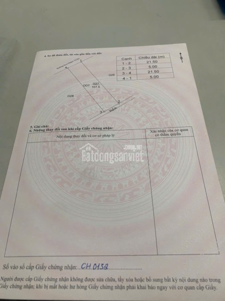 ĐỘC QUYỀN GIÁ TỐT – LÔ ĐẤT ĐỒNG GÁO, PHƯỜNG HỘI HỢP, TP VĨNH YÊN, TỈNH VĨNH PHÚC