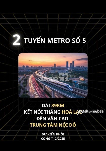 💡 HÒA LẠC – “QUẬN 9” CỦA MIỀN BẮC?
Nếu BĐS Quận 9 từng tăng giá hơn 10 lần nhờ Khu Công nghệ
