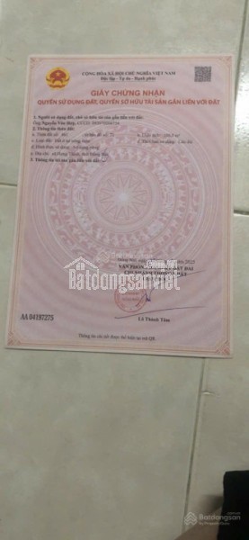Bán gấp đất thổ cư 216m2, sổ đỏ tại Trảng Bom, Đồng Nai. Giá 5 tỷ. LH: 0342768165
