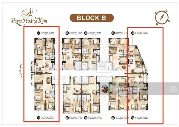 Bán căn góc 3PN + 2 view ôm trọn SG phồn vinh + giá bán gốc CĐT Paris Hoàng Kim, Quận 2 - Xem nhà