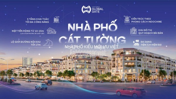 Mở bán sớm nhà phố khu Cát Tường Vinhomes Cổ Loa với giá ưu đãi chỉ từ 20 tỷ