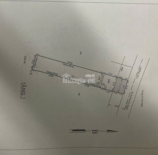Bán đất tặng nhà mặt tiền đường số Lò Lu, chỉ 48 triệu/m².