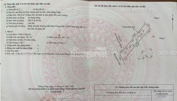 Bán Nhà Đất Mặt Phố Diện Tích Lớn 989m2 (15x70m) Đ.848 An Hòa, TP Sa Đéc.. Giá 20 Tỷ.
