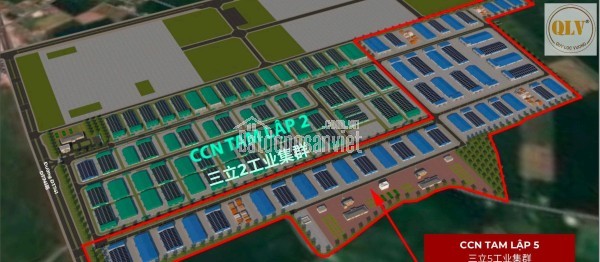 CHO THUÊ NHÀ XƯỞNG MỚI XÂY TẠI CCN TAM LẬP – PHÚ GIÁO – 3.240m²