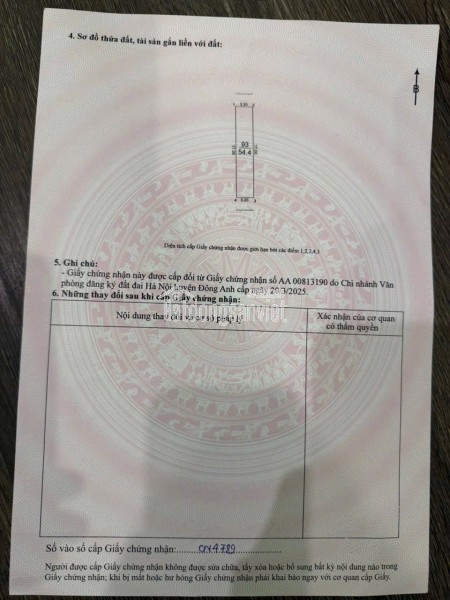 Bán lô đất đẹp tổ 13- TTĐA - HN 5 tỷ 3 lh 0356118296 54,5m2