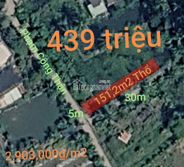 Bán lô đất thổ giá đầu tư gần Quốc Lộ 50B giá 439 triệu