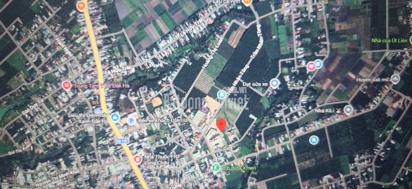 Vị trí quá đỉnh của chóp, ngay trung tâm huyện Đăk Hà, Kon Tum