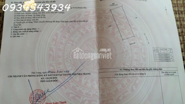 Bán Nhà 2 Tầng Mặt Tiền Đường B6 - Khu TĐC VCN Phước Hải, Nha Trang