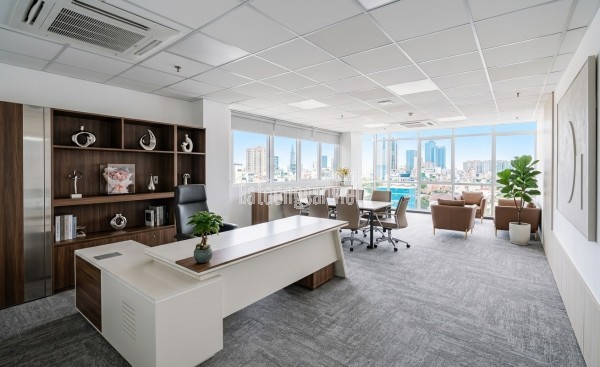 Văn phòng 160m² sẵn nội thất – bàn giao ngay tại VNO 129 Điện Biên Phủ