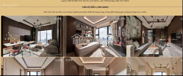 BÁN CĂN HỘ CAO CẤP LUMI HANOI – ĐẠI LỘ THĂNG LONG, TÂY MỖ, HÀ NỘI