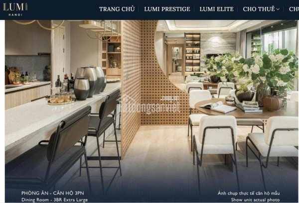 BÁN CĂN HỘ CAO CẤP LUMI HANOI – ĐẠI LỘ THĂNG LONG, TÂY MỖ, HÀ NỘI