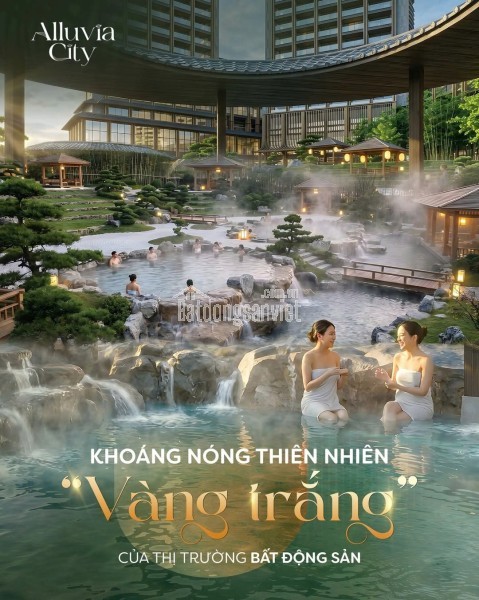 BÁN CĂN HỘ 2 NGỦ TÒA A1 TẠI DỰ ÁN ALUMI-ALLUVIA VIEW SÔNG HỒNG - HỆ SINH THÁI KHOÁNG NÓNG TỰ NHIÊN