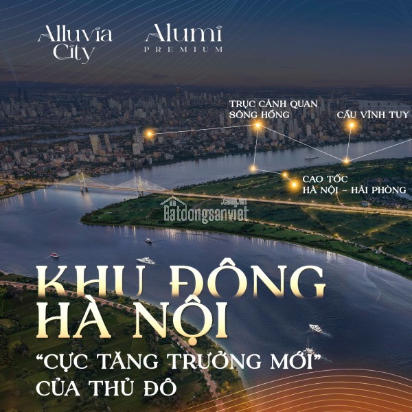 BÁN CĂN HỘ 2 NGỦ TÒA A1 TẠI DỰ ÁN ALUMI-ALLUVIA VIEW SÔNG HỒNG - HỆ SINH THÁI KHOÁNG NÓNG TỰ NHIÊN