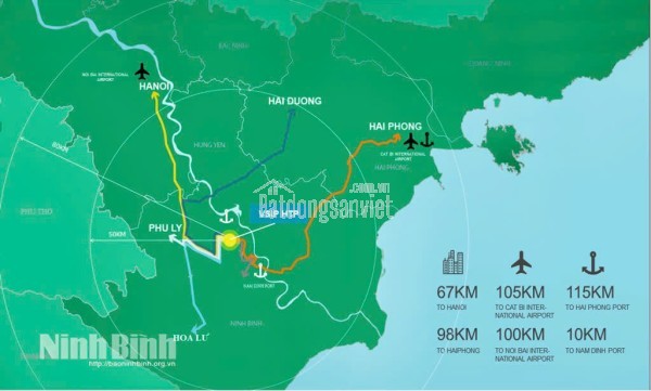 GIÁ TỐT- CẦN BÁN NHANH LÔ ĐẤT ĐẦU TƯ SINH LỜI khu công nghệ cao huyện Lý Nhân Hà Nam tỉnh Ninh Bình