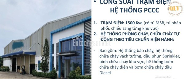 BÁN / CHO THUÊ NHÀ XƯỞNG – KCN TÂN PHÚ TRUNG, CỦ CHI, TP.HCM – 18.416m²
