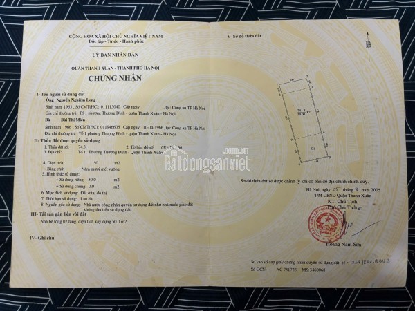 CHÍNH CHỦ CẦN BÁN NHÀ 36A CỰ LỘC – ÔTÔ VÀO NHÀ
